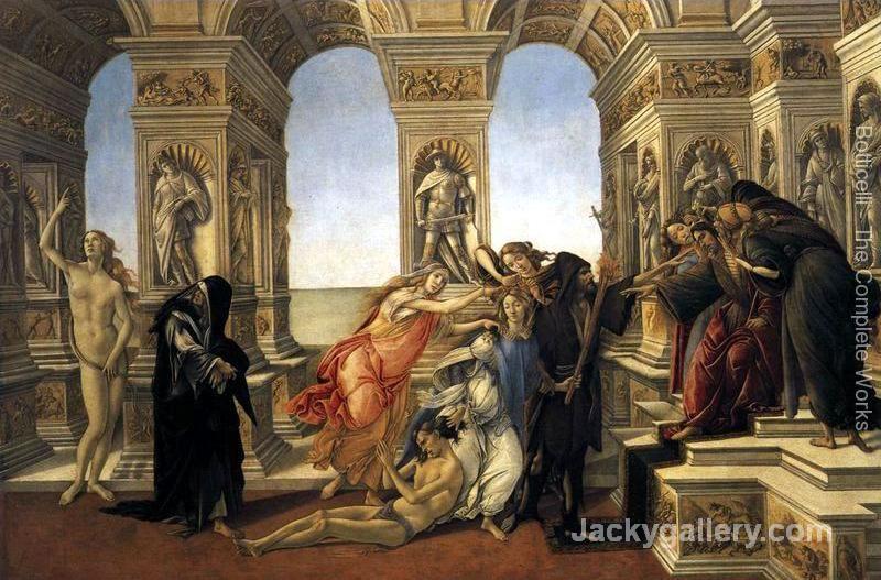Calumny of Apelles -95 by Sandro Botticelli paintings reproduction